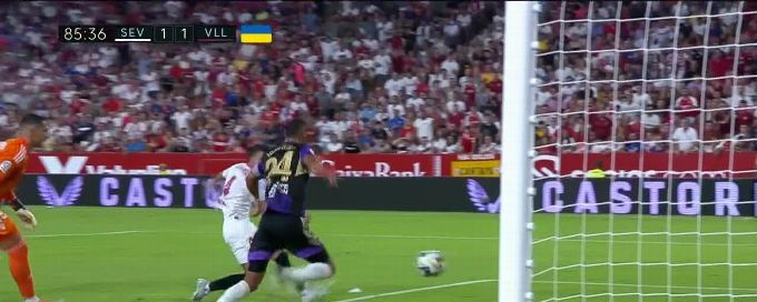Real Valladolid's keeper gifts Sevilla the equalizer