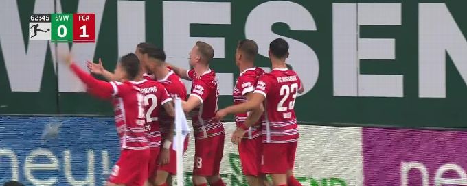 Ermedin Demirovic goal 63rd minute Werder Bremen 0-1 FC Augsburg