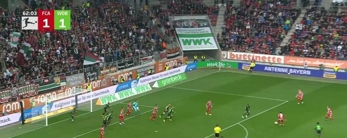 Augsburg and Wolfsburg battle to 1-1 draw
