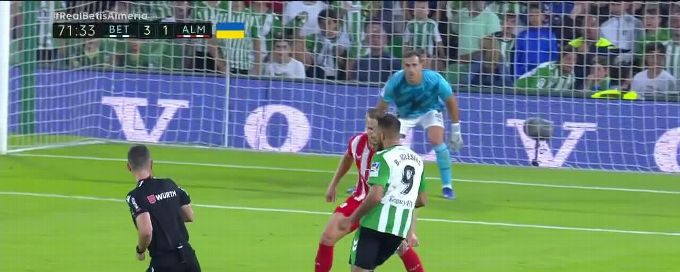 William Carvalho goal 71st minute Real Betis 3-1 Almería