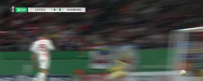 Leipzig thrash Hamburg in DFB-Pokal