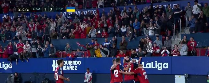 Ante Budimir goal 55th minute Osasuna 1-0 Espanyol