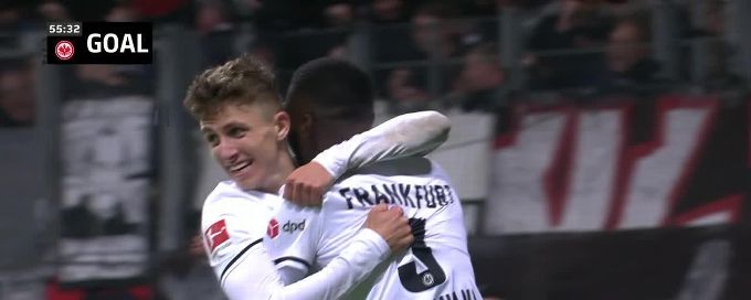 Jesper Lindstrom goal 56th minute Eintracht Frankfurt 4-2 TSG Hoffenheim