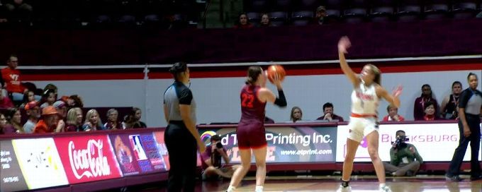 Cayla King hits the 3-pointer vs. Bucknell