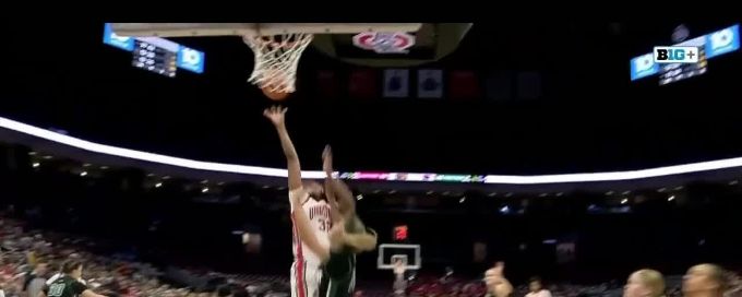 Cotie McMahon gets the hoop and the harm
