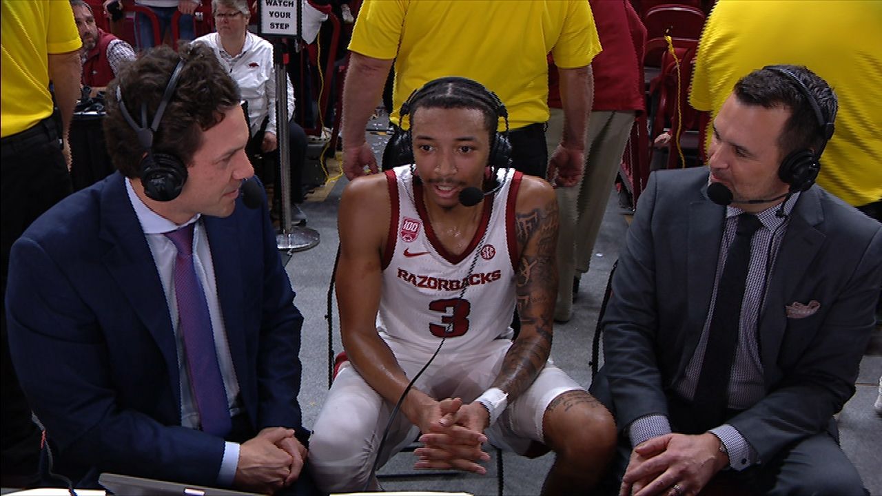 Hogs' Smith Jr. explains playstyle in comeback vs. UNCG