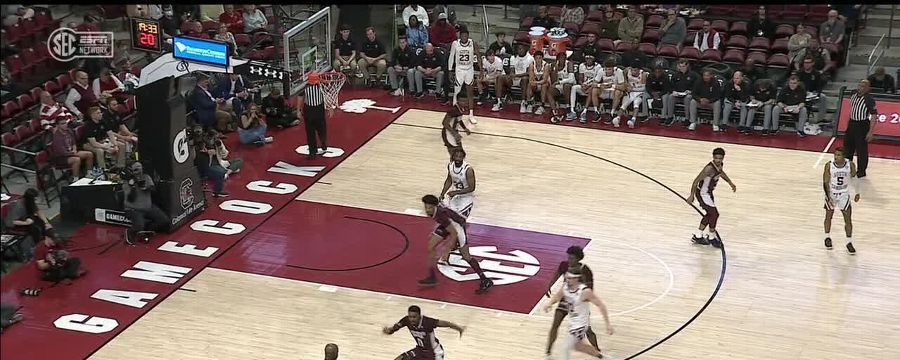 Shakeel Moore steals and scores for Mississippi State