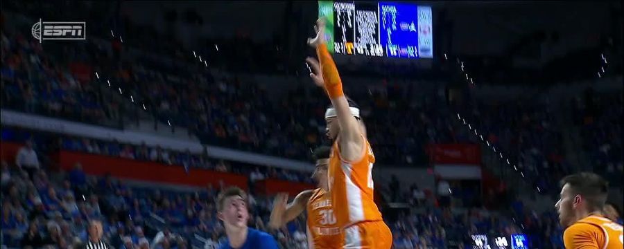 Colin Castleton gets the hoop and the harm vs. Tennessee