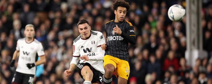 Joao Palhinha curls in a stunning goal for Fulham