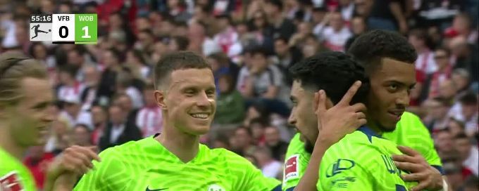 Omar Marmoush goal 56th minute VfB Stuttgart 0-1 VfL Wolfsburg