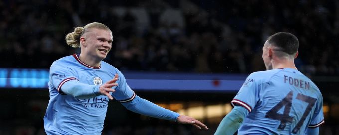 Red-hot Haaland scores another hat trick as Man City hit 6