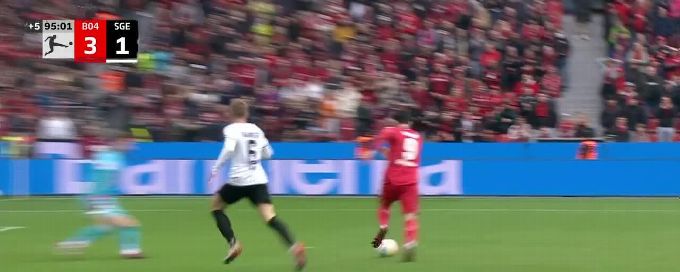 Sardar Azmoun goal 95th minute Bayer Leverkusen 3-1 Eintracht Frankfurt