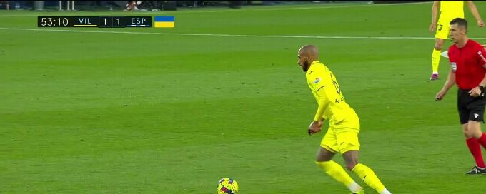 Étienne Capoue goal 53rd minute Villarreal 1-1 Espanyol
