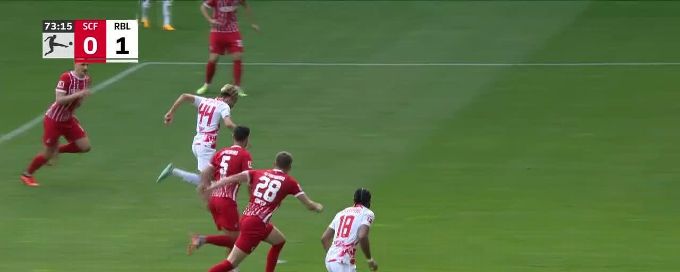 Kevin Kampl goal 73rd minute SC Freiburg 0-1 RB Leipzig