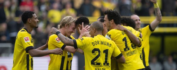 Dortmund runs rampant with 6-0 win over Wolfsburg
