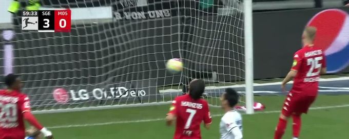 Randal Kolo Muani goal 59th minute Eintracht Frankfurt 3-0 Mainz