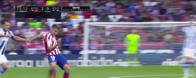 Nahuel Molina goal 73rd minute Atletico Madrid 2-0 Real Sociedad