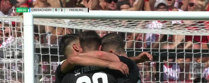 Christian Günter breaks the deadlock with a goal