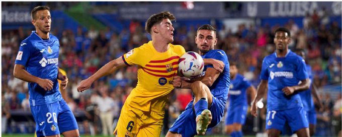 Barcelona and Getafe play to chippy 0-0 draw