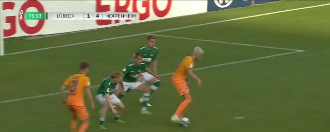 Julian Justvan goal 75th minute VfB Lübeck 1-4 TSG Hoffenheim
