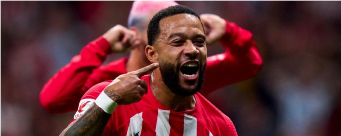 Memphis Depay scores stunning goal from distance for Atletico Madrid