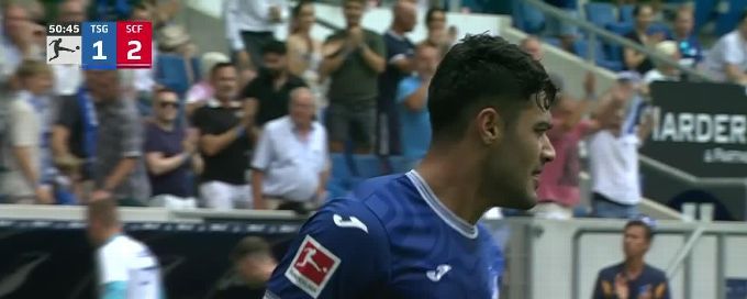 Ozan Kabak goal 50th minute TSG Hoffenheim 1-2 SC Freiburg