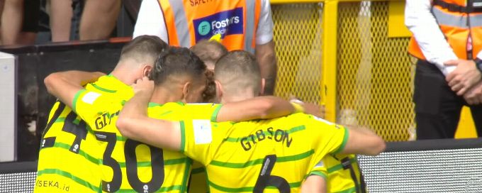 Josh Sargent's header gives Norwich City a 2-0 lead