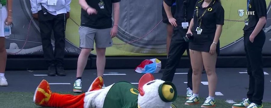 The Oregon Duck is exhausted after a historic scoring day