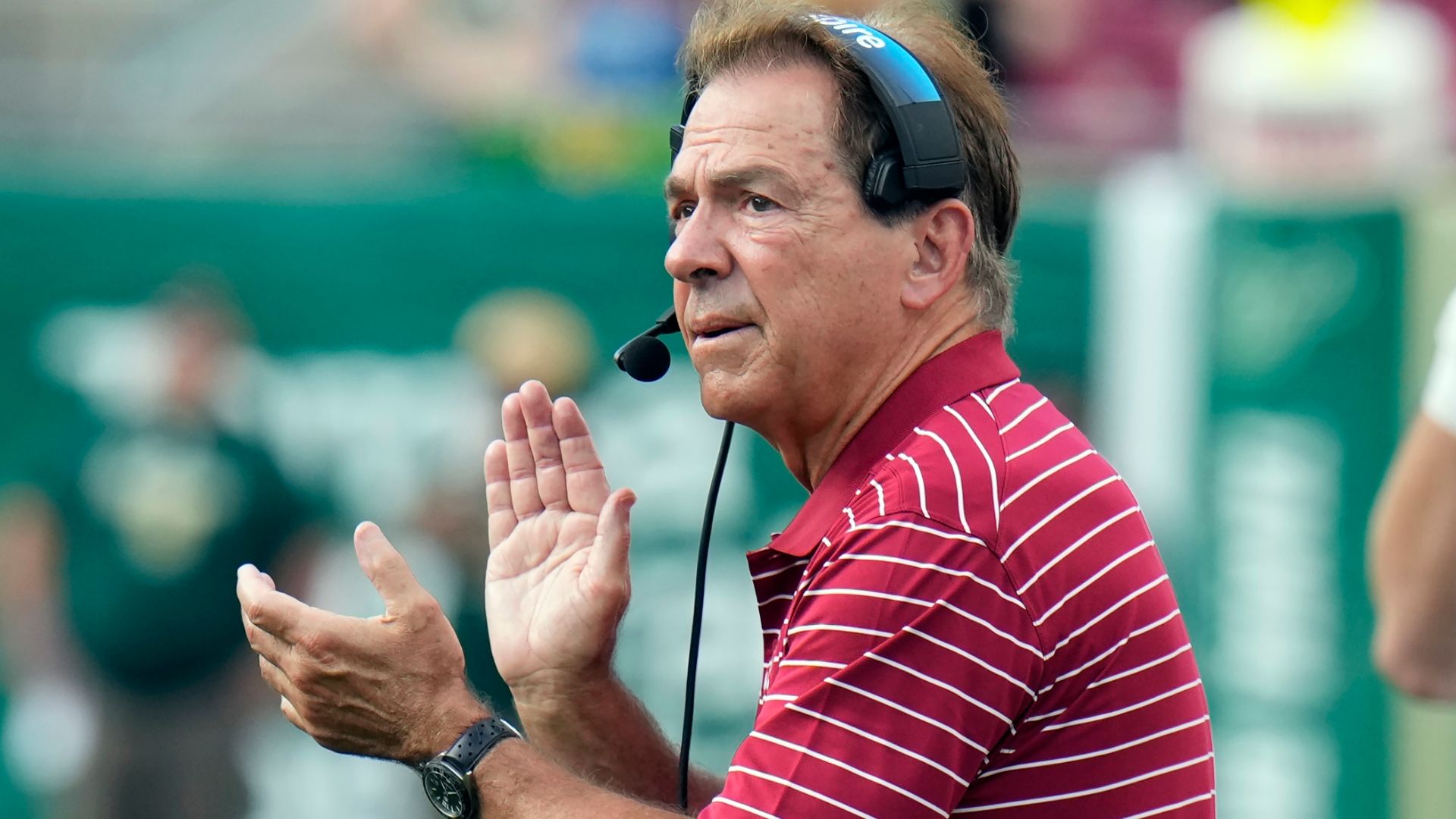 Tide's Saban admires MS State defense, remembers Leach