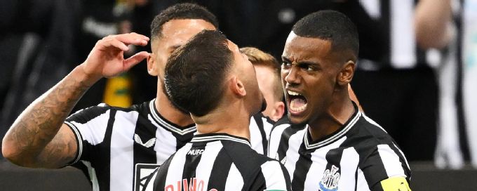 Isak puts Newcastle in front over Man City
