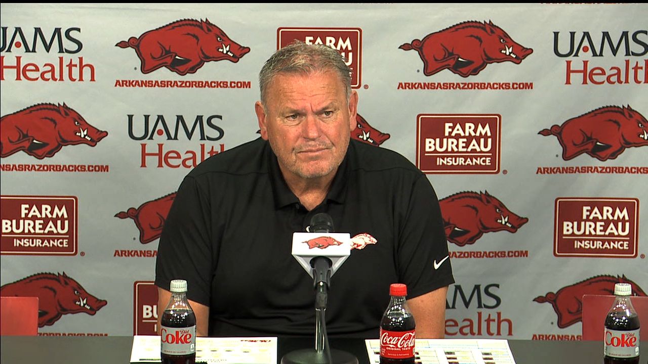 Pittman believes Hogs will 'bounce back' with hard work