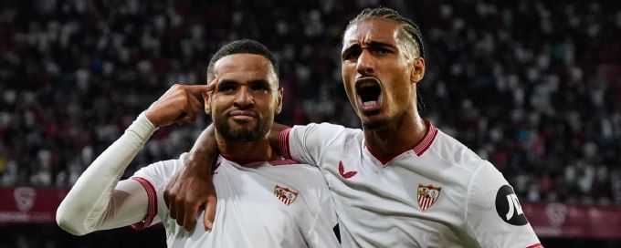 Youssef En-Nesyri heads in game-tying header for Sevilla