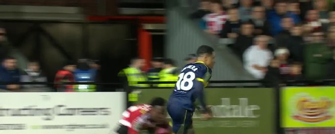 Samuel Silvera with a Goal vs. Exeter City