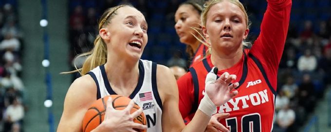 Paige Bueckers scores 1st basket in return from injury for UConn