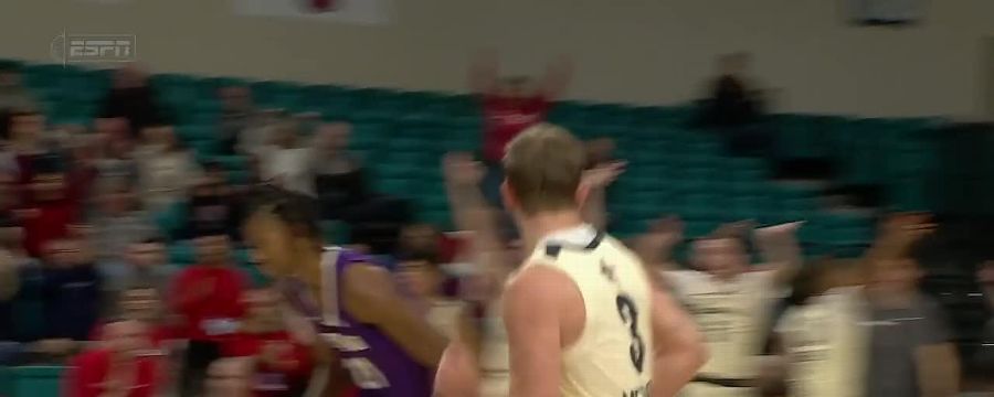 Kyle Rode nails the 3-pointer vs. Furman Paladins