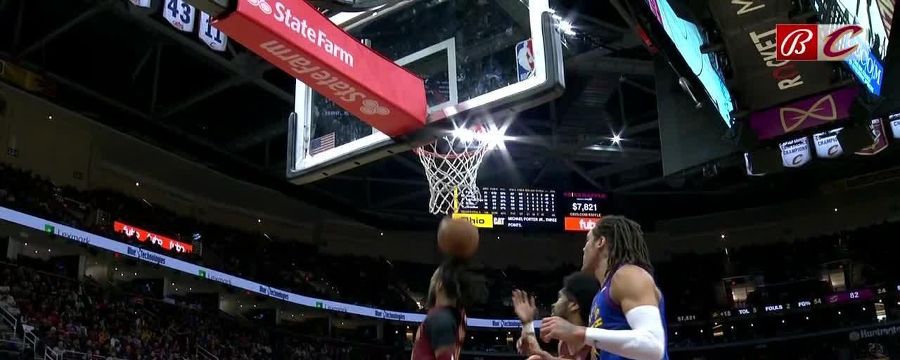 Darius Garland drills basket vs. Denver Nuggets