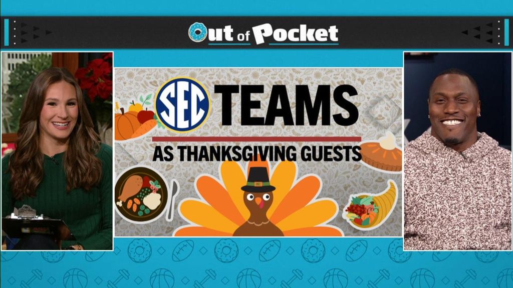 Who are these SEC teams as Thanksgiving guests?