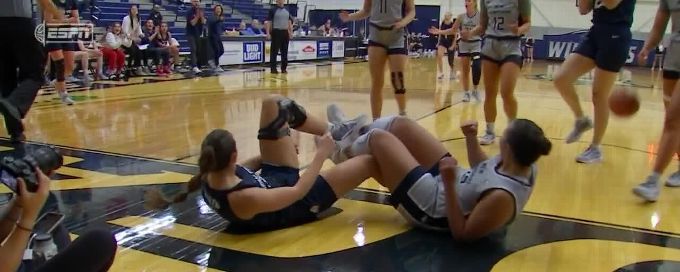 Macie Warren with the hoop & harm