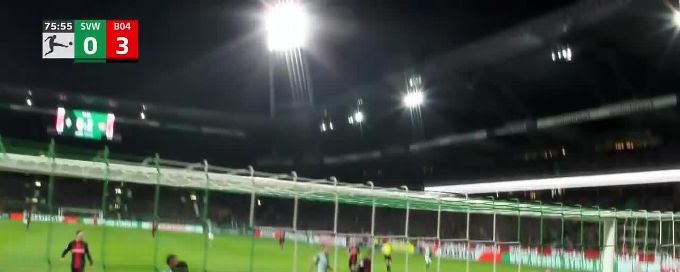 Alejandro Grimaldo with a Goal vs. Werder Bremen
