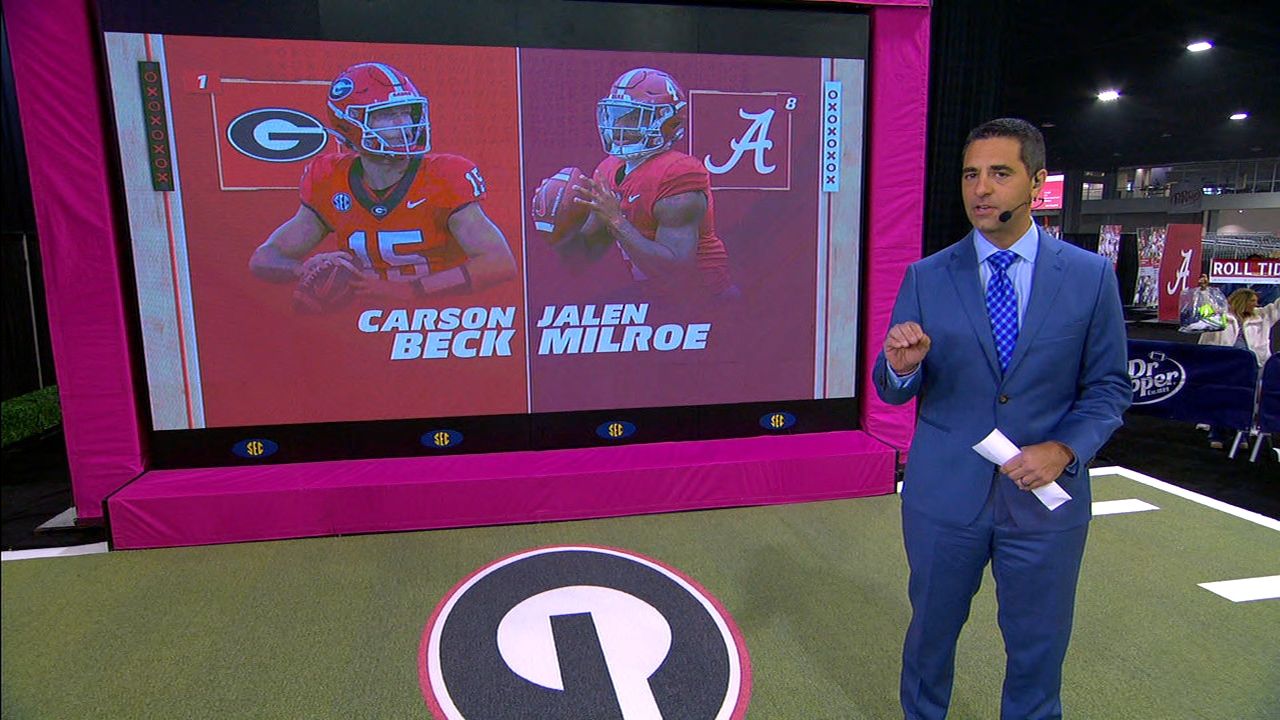 Review outstanding paths of Bama's Milroe, UGA's Beck