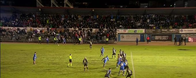 Jorge González Moral goal Arandina 2-1 Cádiz