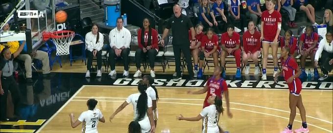 S'Mya Nichols scores and draws the foul