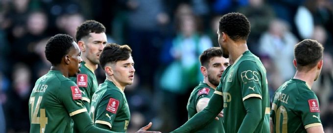 Plymouth reach FA Cup 4th round after win vs. Sutton
