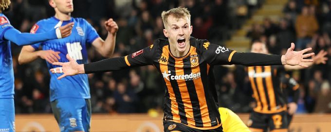 Hull's late equaliser forces FA Cup replay vs. Birmingham