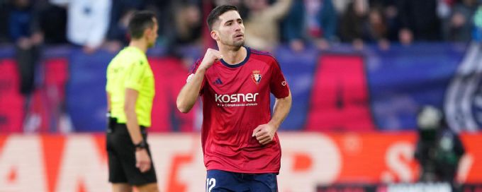 Jesus Areso scores a goal of the season contender in Osasuna win