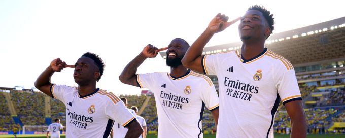 Tchouameni's firm header gives Real Madrid late lead