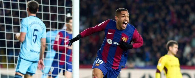 Vitor Roque's first senior goal wins it for Barcelona