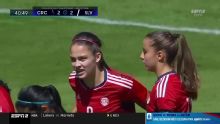 Tanisha Fonseca anota el 2-2 para Costa Rica ante El Salvador