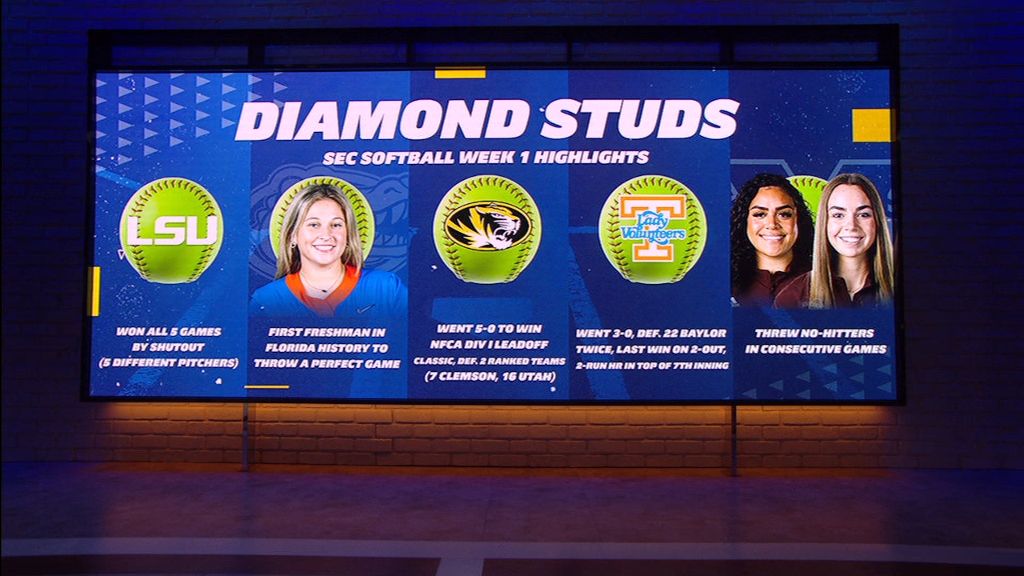 Diamond Studs: SEC softball Week 1 highlights