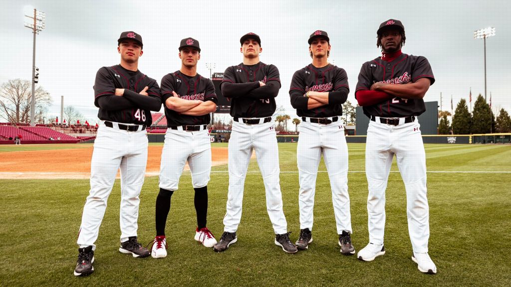 Five pitchers combine for South Carolina no-hitter